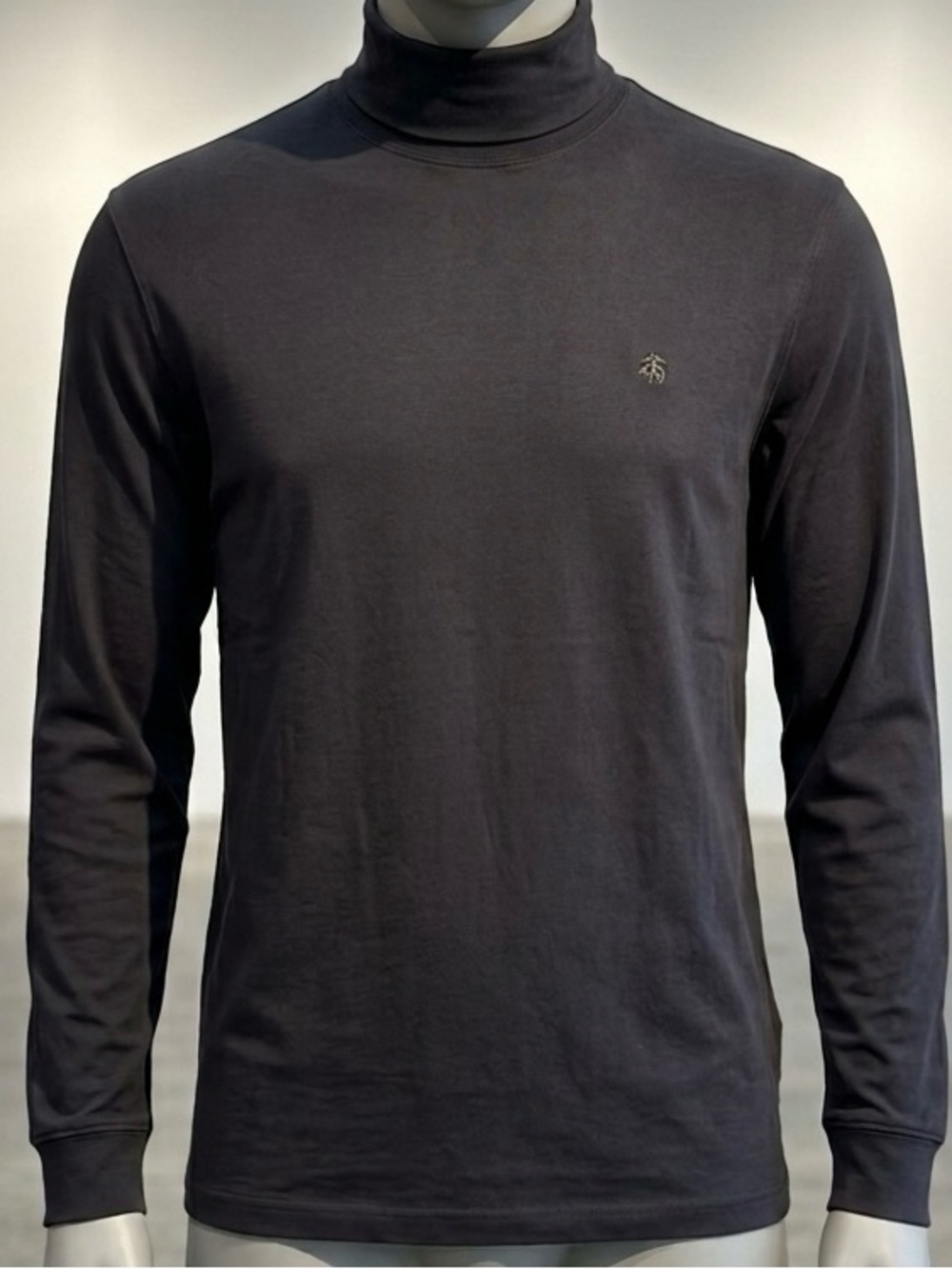 Brooks Brothers Black Cotton Turtleneck Sweater Men’s L
